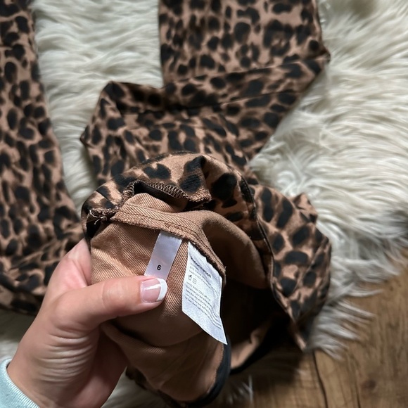 REFORMATION Marlon Pant In Leopard - Picture 4 of 5